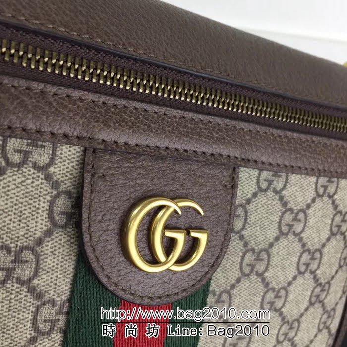 GUCCI古馳頂級原單 新款專櫃品質 實物實拍523658啡pvc配皮肩背包 HY1305